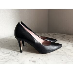 Julieta Barcelona Agnes Classic Black Pumps Heels Size 7 Leather